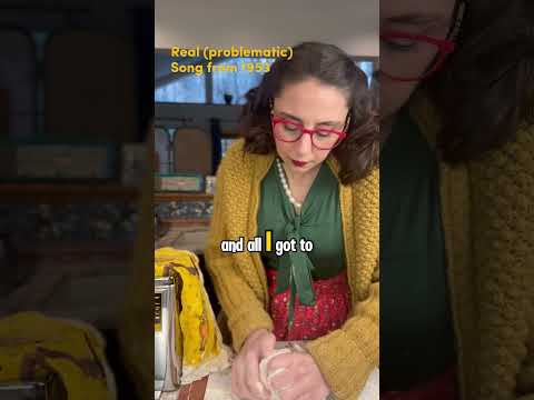 The Pizza Song by Ruth Wallis. #1950s #werenotgoingback #noveltysong #brokenrecord #pizza