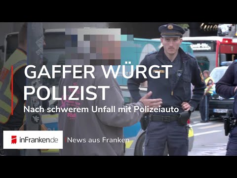 GAFFER WÜRGT POLIZIST 🚨 Schwerer Unfall mit Polizeiauto | NACHRICHTEN AUS FRANKEN