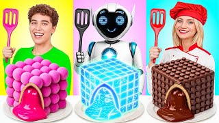 Me vs Grandma Cooking Challenge with a Robot | Epic Food Battle by Bubba DO Challenge