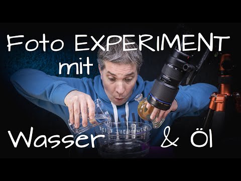 Kreatives Fotoexperiment für zu Hause! Öl in Wasser fotografieren mit einfachen Mitteln.