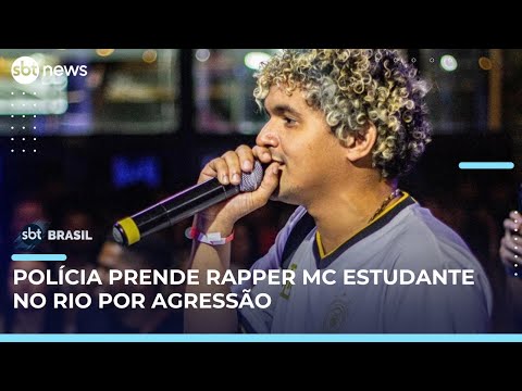 Rapper MC Estudante arrested for assaulting his ex-girlfriend in Rio | #SBTBrasil
