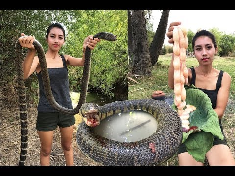 Primitive Technology: Survival skill cooking in the forest | Wilderness technology (1)