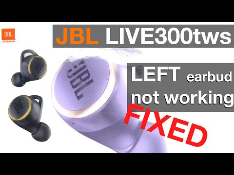FIXING JBL LIVE300tws - Left earbud not working (how to)