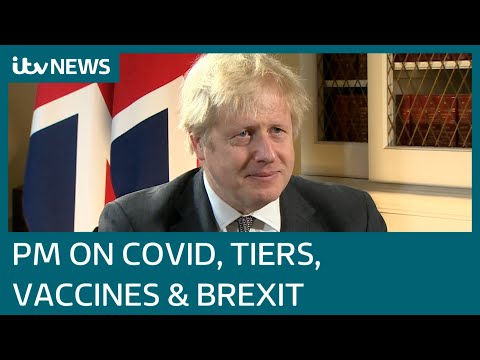 Boris Johnson talks Covid, tiers, vaccines and Brexit with Robert Peston | ITV News