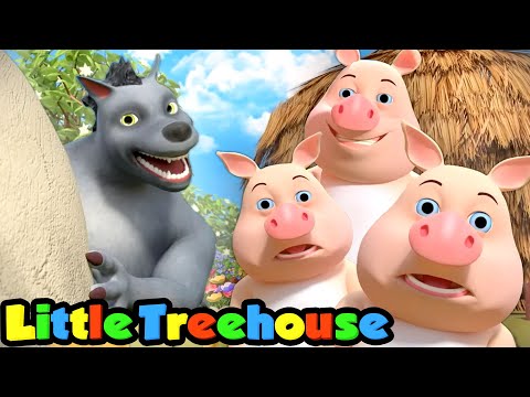 Three Little Pigs and Big Bad Wolf | Stories for Kids | Cartoon Songs & Rhymes | Little Treehouse