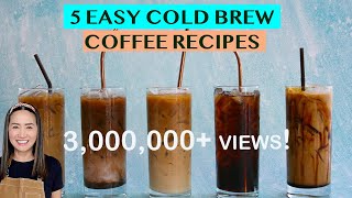 START YOUR OWN COLD BREW COFFEE BUSINESS: 5 DELICIOUS ICED COFFEE RECIPES USING COLD BREW (16OZ)