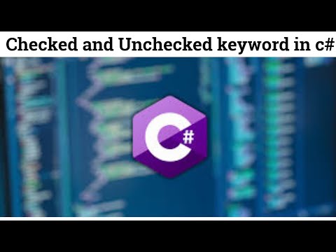 33 Checked and Unchecked keyword in c# | checked and unchecked exception in c# | checked exception
