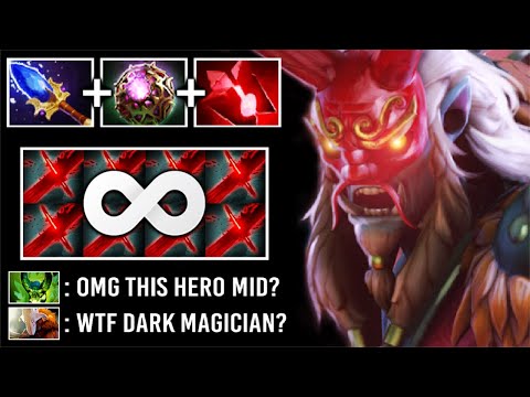DARK MAGICIAN MID IS BACK! Crazy Non-Stop Skill Spam vs Divine Rapier Jugger Imba Grimstroke Dota 2