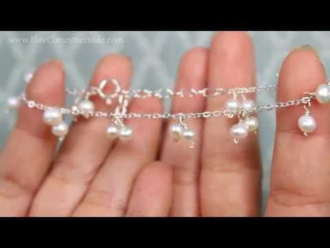 Freshwater Pearl Bracelet by Hair Comes the Bride