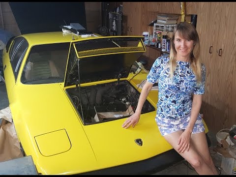Thumbnail for Lamborghini Urraco 1975 after 20 years of restoration starting up. by Lamborghini Urraco