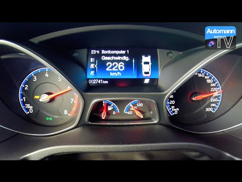 2016 Ford Focus RS (350hp) - 0-200 km/h acceleration (60FPS)
