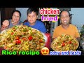 chicken fried rice  recipe😍easy and tasty