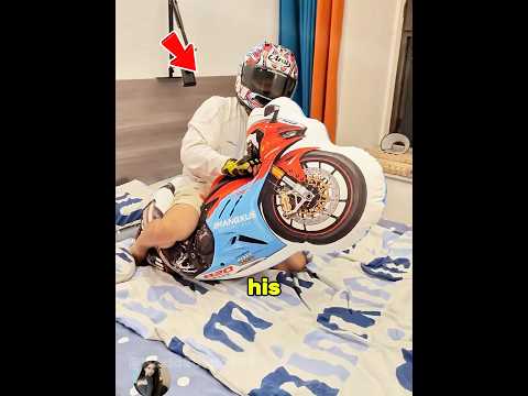 A motorcycle of his own