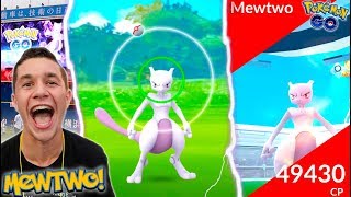 FIRST EVER MEWTWO IN POKÉMON GO CAUGHT! *NOT CLICKBAIT* BATTLING NEW LEGENDARY MEWTWO IN YOKOHAMA!