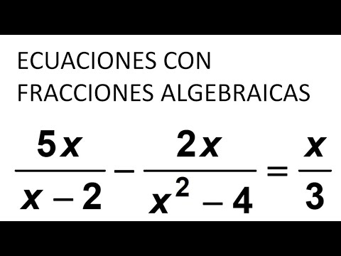 ECUACIONES CON FRACCIONES ALGEBRAICAS. Paso a paso