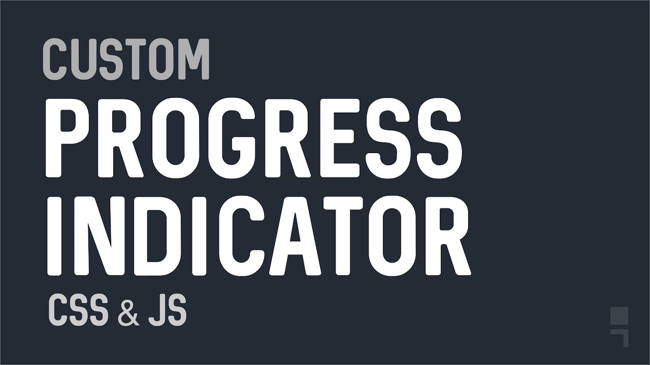 Custom Progress Indicator/Stepper for upload, download and forms