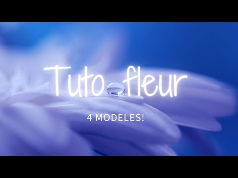 tuto fleur 4 modeles!