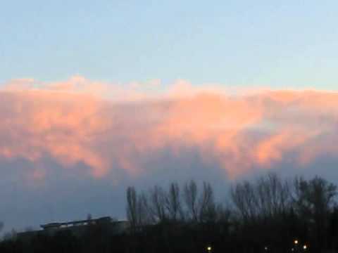 Small  cumulonimbus clouds at the distance-  11.03. 2013