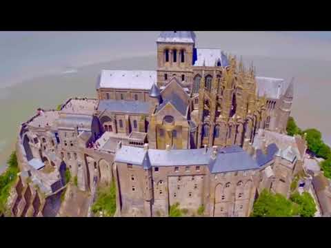 THE STUNNING 1000-YEAR OLD MONT-SAINT-MICHEL CASTLE FORTRESS  IN NORMANDY, NORTHERN FRANCE 🇫🇷