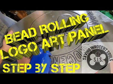 Bead rolled art from start to finish