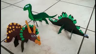 Realizzare dinosauri 3D di cartone