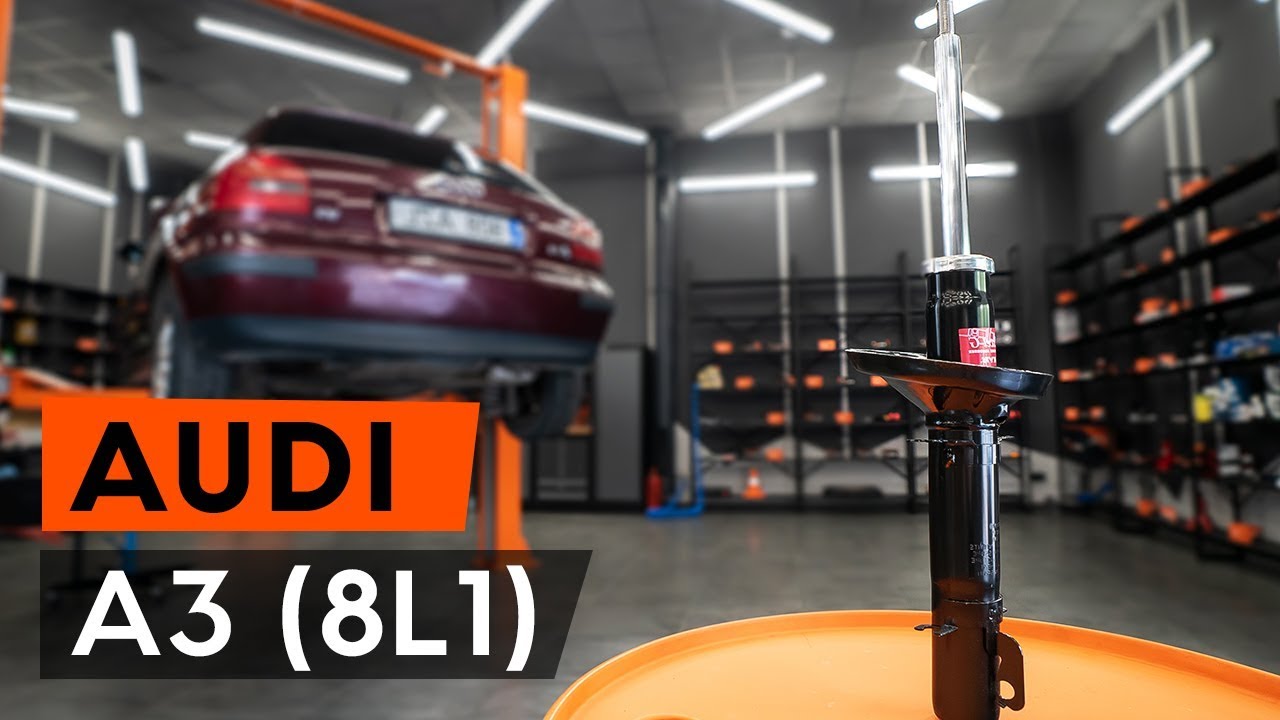 Kuinka vaihtaa iskunvaimentimet taakse Audi A3 8L1-autoon – vaihto-ohje