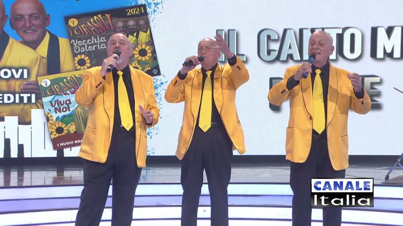 I GIRASOLI con i Nuovi Brani "IL CANTO MIO PER TE" CanaleItalia SPECIALE FARFALLINA CantandoBallando