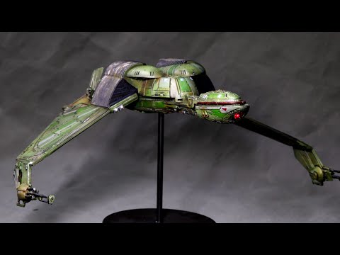 Star Trek AMT Klingon Bird of Prey 1/350 scale model. Part 2