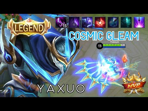 COSMIC GLEAM LEGEND SKIN | 22 Kills Dagger Combo | Gusion Mythic Gameplay | Mobile Legends