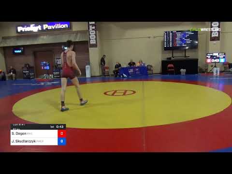 2018 Marine Corps US Open/UWW Junior Freestyle 61 Con 8 #1 - Sawyer Degen (BWC) Vs. Jack Skudlarcz