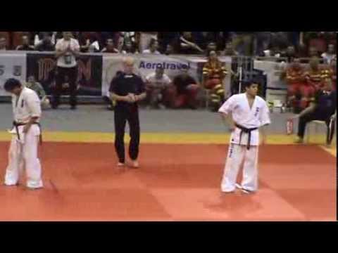 EC 2013 Oradea, Romania - VASIL VANGELOV (BUL) (shiro) vs. ILAS MARIUS (ROMANIA)