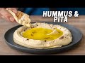 Super Smooth Hummus and EASY Pita Recipe