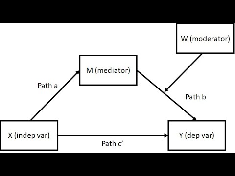 Process model 14 in SPSS: Testing for moderated mediation using Hayes Process macro