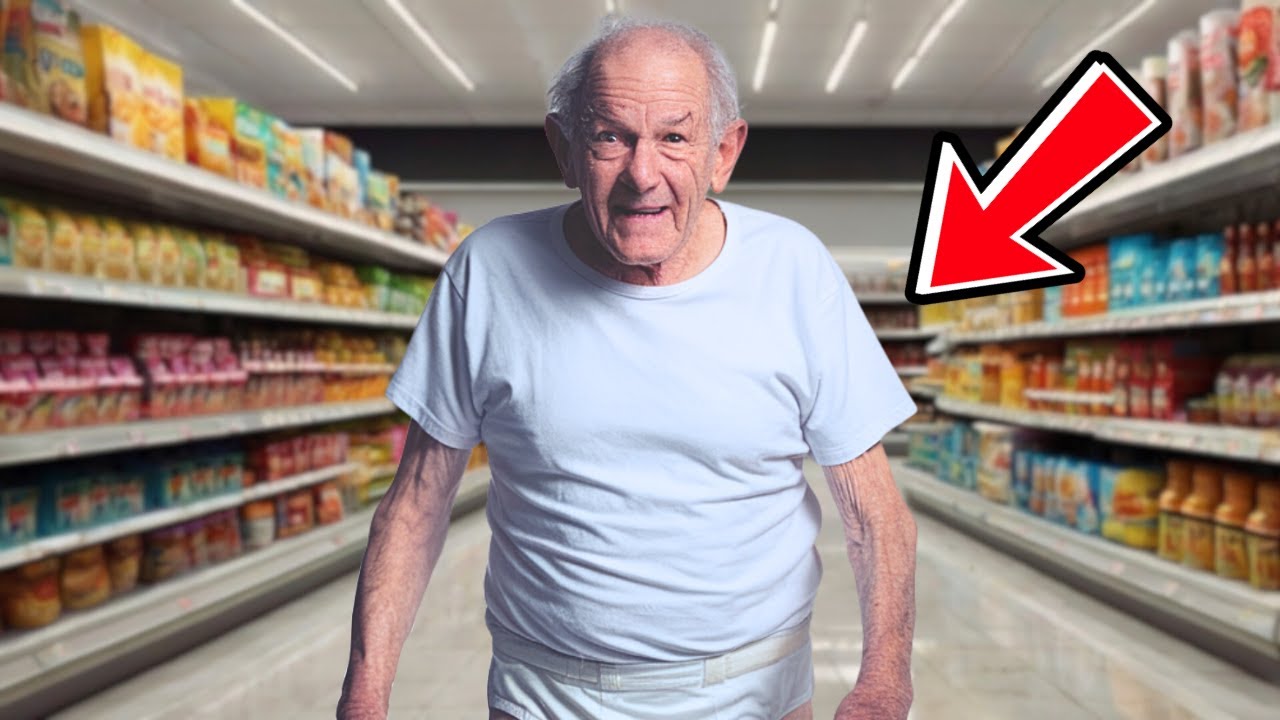 IDOSO VAI AO MERCADO USANDO APENAS UMA FRALDA, E É RIDICULARIZADO POR TODOS, QUANDO DESCOBREM QUEM É