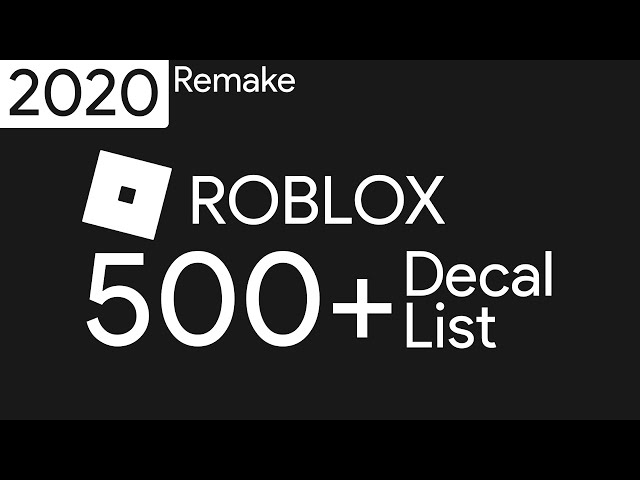 Roblox Decal IDs in 2023