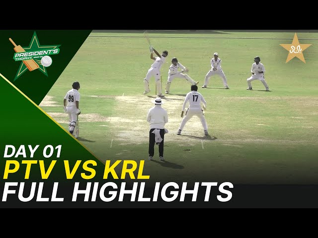 Full Highlights | PTV vs KRL | President Trophy | 2025-26 | Day 1 | PCB | M2Y1S