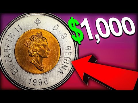 "1996 Toonie Worth BIG MONEY" - Most Valuable Canadian Coins in Your Pocket Change!!