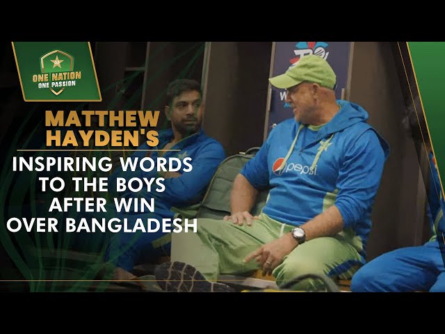 🗣️ Matthew Hayden’s Inspiring Words To The Boys After Win Over Bangladesh | #T20WorldCup