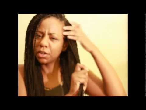 Flexirod curls on Senegalese twists