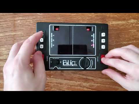 Tomy BLIP handheld Pong game,1977 | review, unboxing and gameplay