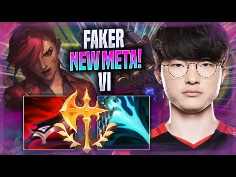 FAKER CRAZY NEW META VI MID! - T1 Faker Plays Vi MID vs Yasuo! | Season 2022