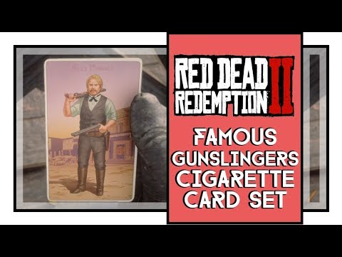 Red Dead Redemption 2 Famous Gunslingers Cigarette Card Set All Cards Locations