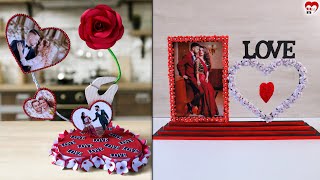 DIY! Beautiful Heart Photo Frame Making - DIY Room Decor