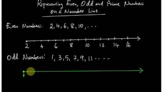 Even, Odd and Primee on number line