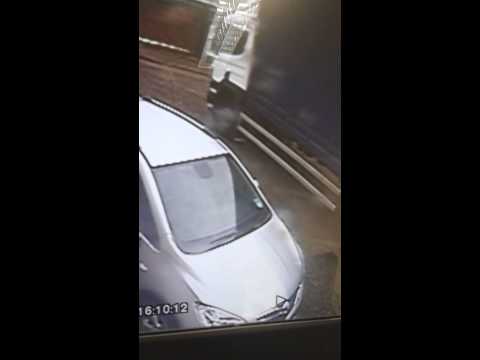 Me car being hit by lorry