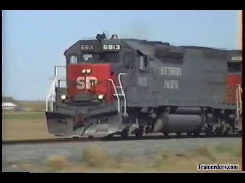 Classic Railroad Series 1215 - WB SP 6813 East of Tampa, KS Summer of 1992.