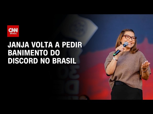 Janja volta a pedir que plataforma Discord seja banida do país: "Não respeita o ECA" | AGORA CNN