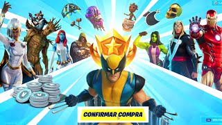 Comprei Meu Primeiro Passe de Batalha da Marvel no FORTNITE!!! [Gameplay PC em PT-BR]