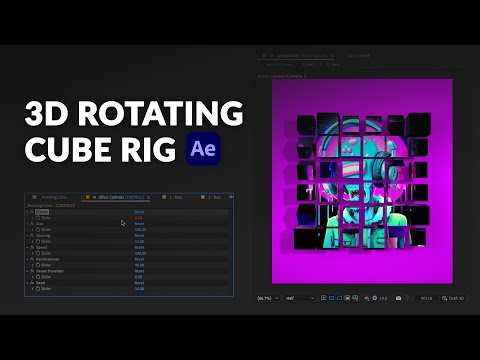 3D Rotating Cubes with this Insane After Effects Rig! 💥🔥 | FREE Download in Description