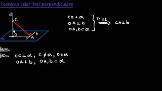 Teorema celor trei perpendiculare